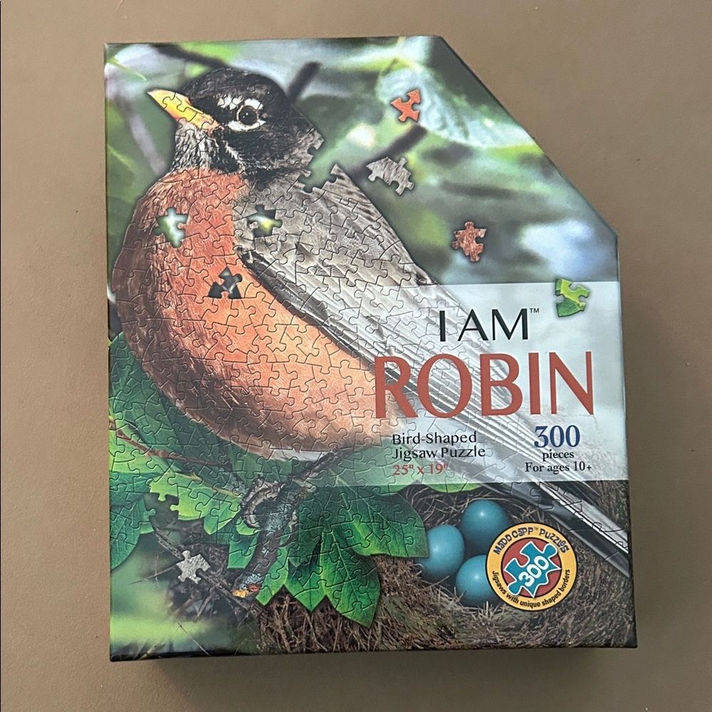 I AM Robin Bird-Shaped Jigsaw Puzzle